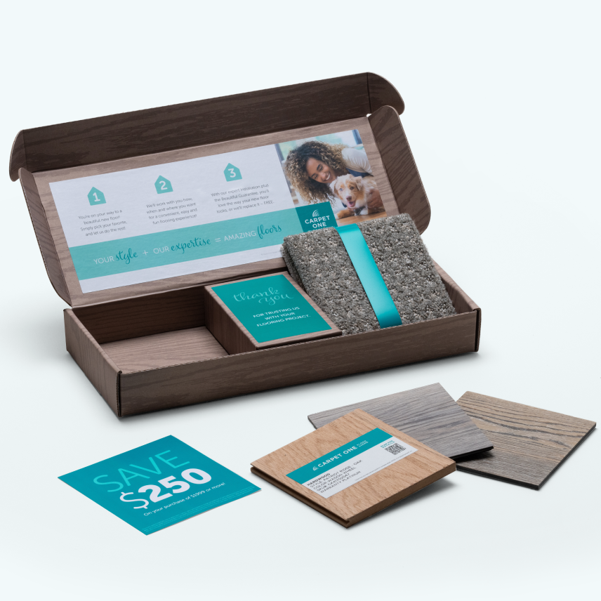 Sample box for ordering samples of our flooring 